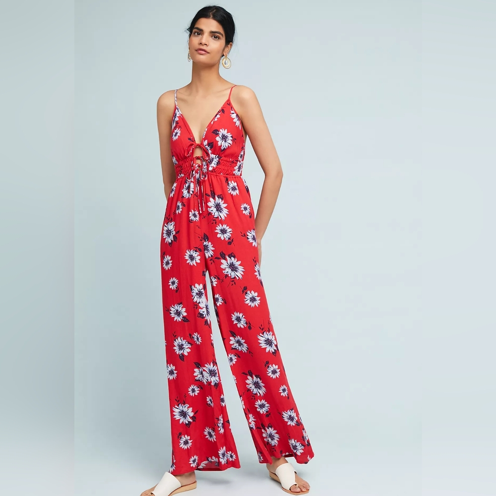 NWT Anthropolgie x Yumi Kim Janice Floral Jumpsuit
